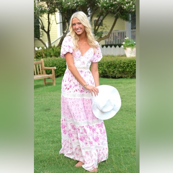 ALTAR’D STATE DARIANNE FLORAL MAXI DRESS - Picture 4 of 16